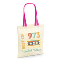 51st Birthday Gifts Contrast Tote Bags 51st Party Bag 51 Years Old Shopping Shopper Shoulder Bag Best Of 1973 Limited Edition Tote Bag – Warm & Stylish · Top Pick For Any Outfit