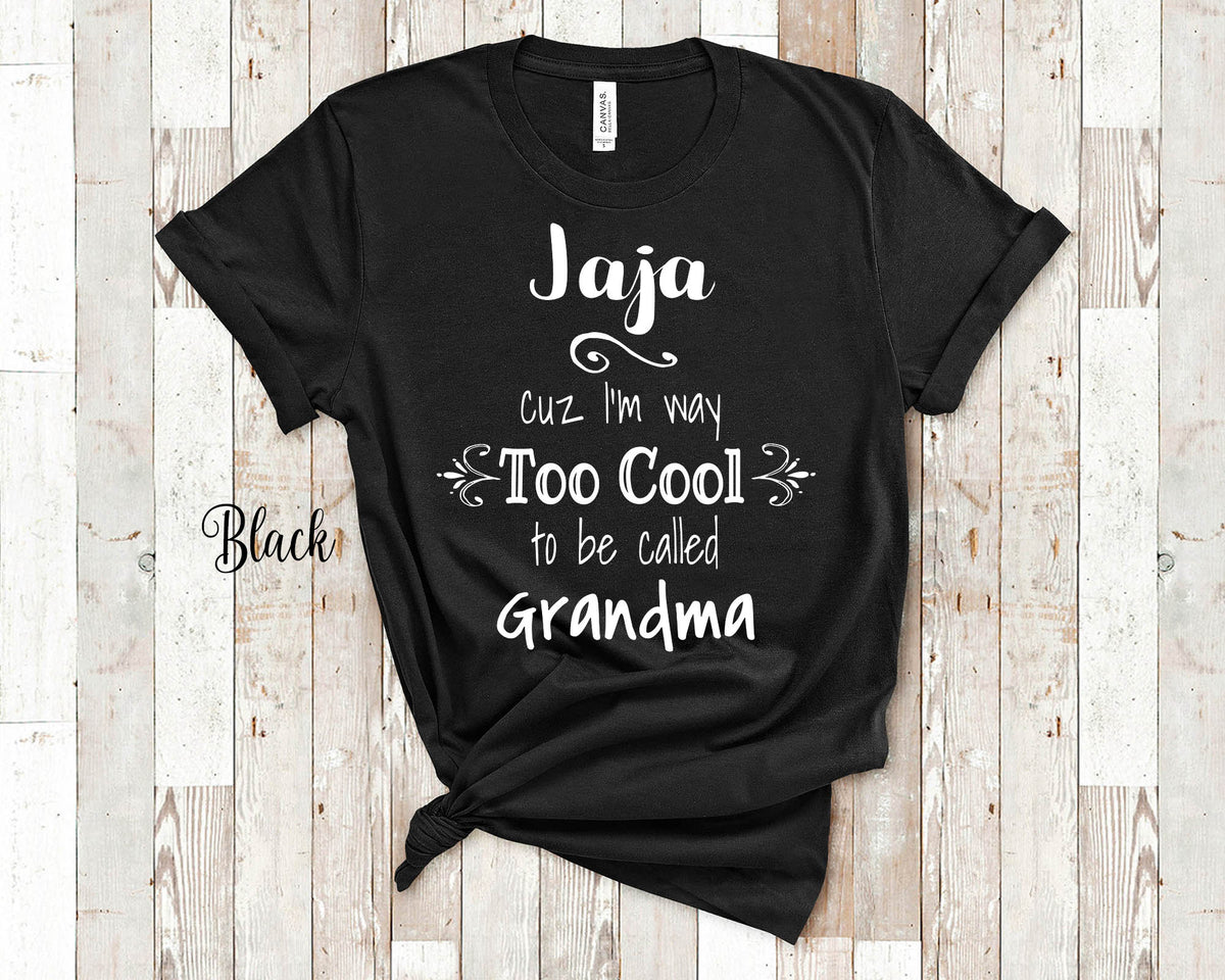 Too Cool Jaja Grandma Tshirt Poland Polish Grandmother Gift Idea for Mother39s Day Birthday Christmas or Pregnancy Reveal Announcement Graphic Tee – Soft Feel · Trending Graphic Apparel