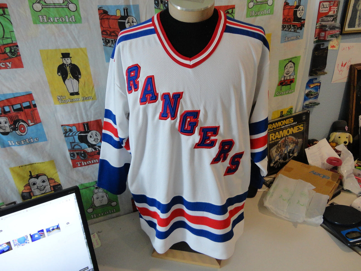 Vintage 9039s New York Rangers NHL Hockey SEWN Starter Jersey L Jersey – Feel-Good Design · Trending Graphic Apparel