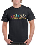 Top Gift TShirt for Dad Evolution of Cricket Sports Cotton Comfort Graphic Tee – Feel-Good Design · Great Gift For Fans