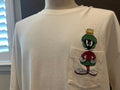 Vintage 9039s Martin the Martian Looney Tunes White Pocket T Shirt Size XL Graphic Tee – Soft Feel · Must-Have Style