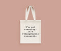 Anthropologist Gift Idea Funny Anthropology Tote Bag Ethnography Nerd Ethnographic Research Tote Bag – Warm & Stylish · Trending Graphic Apparel