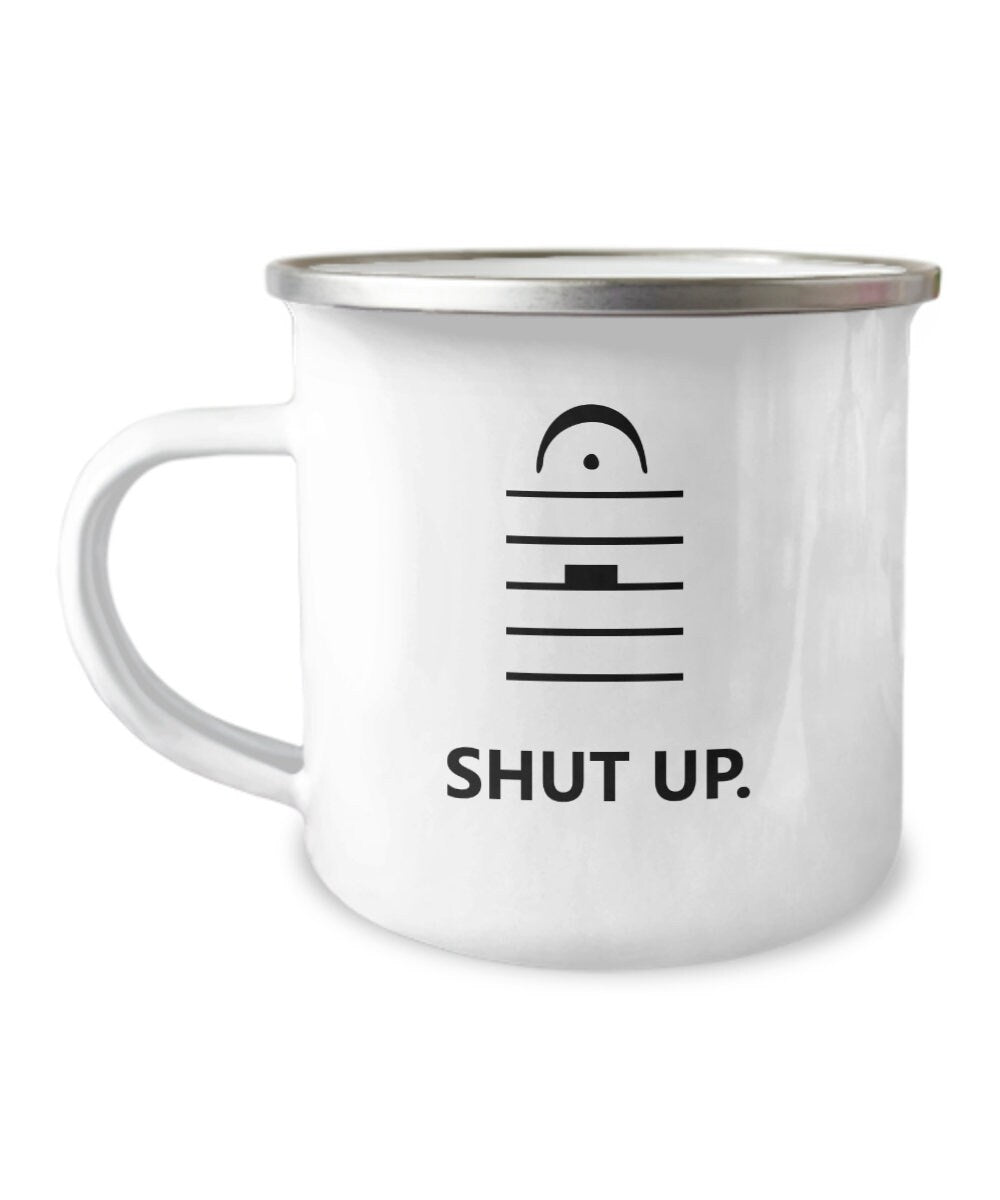 Band Director Gift Funny Music Teacher Gift Choir Director Gift Orchestra Conductor Gift Musical Mug Shut Up Enamel Camper Mug Graphic Tee – Feel-Good Design · Top Pick For Any Outfit