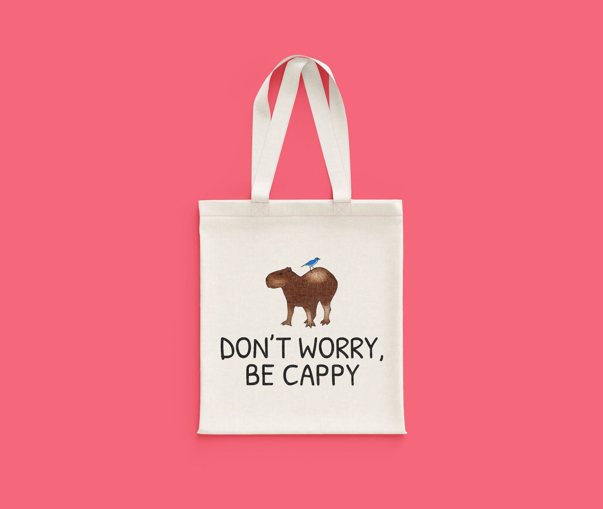Funny Capybara Tote Bag Capybara Lover Gift Idea Capybara Gift Don39t Worry Be Cappy Tote Bag – Fan Favorite · Top Pick For Any Outfit