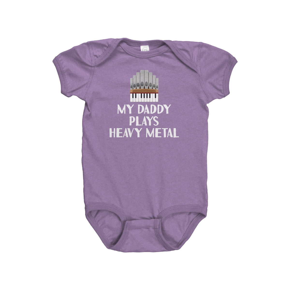 Organist Baby Bodysuit Church Organ Baby Gift Baby One Piece Pipe Organ My Daddy Plays Heavy Metal Baby Shower Gift Idea Graphic Tee – Premium Graphic · Great Gift For Fans