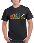 Mens TShirt Evolution of College Sports Top Gift Athletics Cotton Comfort Graphic Tee – Aesthetic Look · Must-Have Style