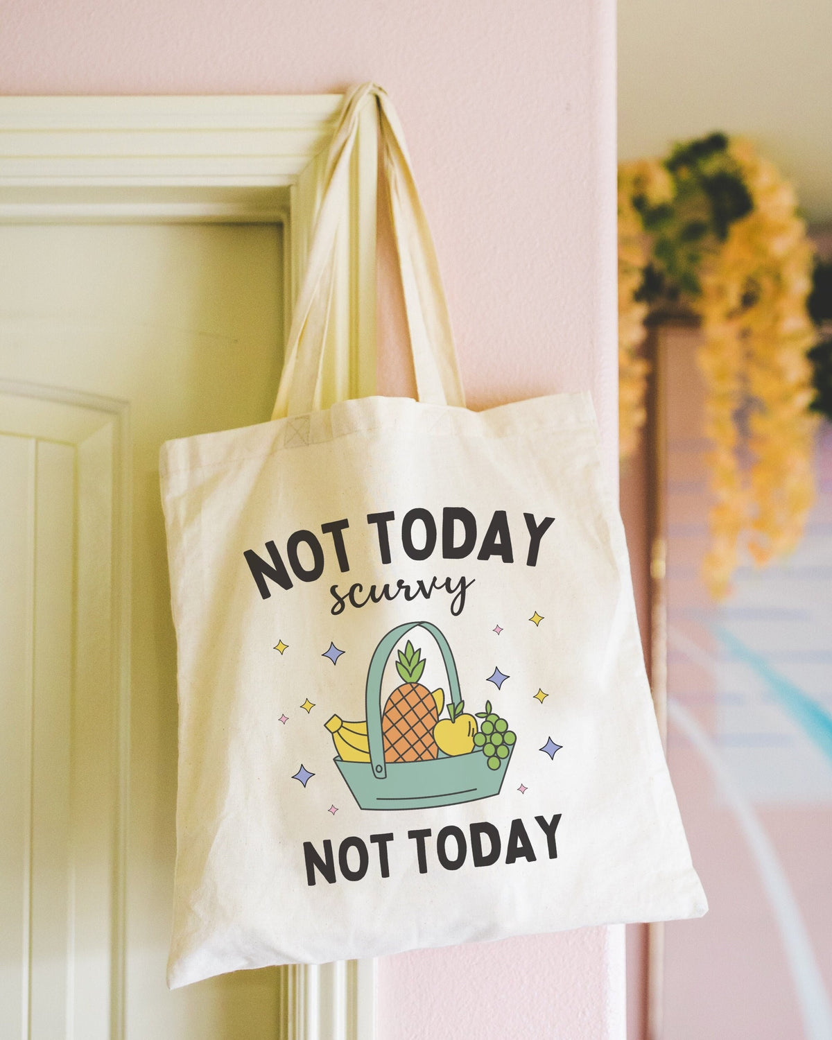 Funny Fruit Lover Tote for Vegetarian or History Teacher Not Today Scurvy History Professor Gift Teacher Appreciation Social Studies Tote Bag – Warm & Stylish · Great Gift For Fans