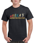 Top Gift TShirt for Dad Evolution of Badminton Sports Cotton Comfort Graphic Tee – Bold Style · Must-Have Style