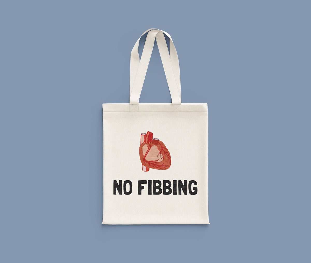 Cardiologist Tote Bag Funny Cardiologist Gift Cardiology Tote Bags No Fibbing Tote Bag – Premium Graphic · High-Quality Print