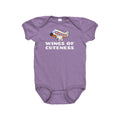 Flight Attendant Baby Bodysuit Pilot Baby Gift Wings Of Cuteness Baby Onepiece Baby Shower Gift Idea Graphic Tee – Everyday Comfort · Must-Have Style