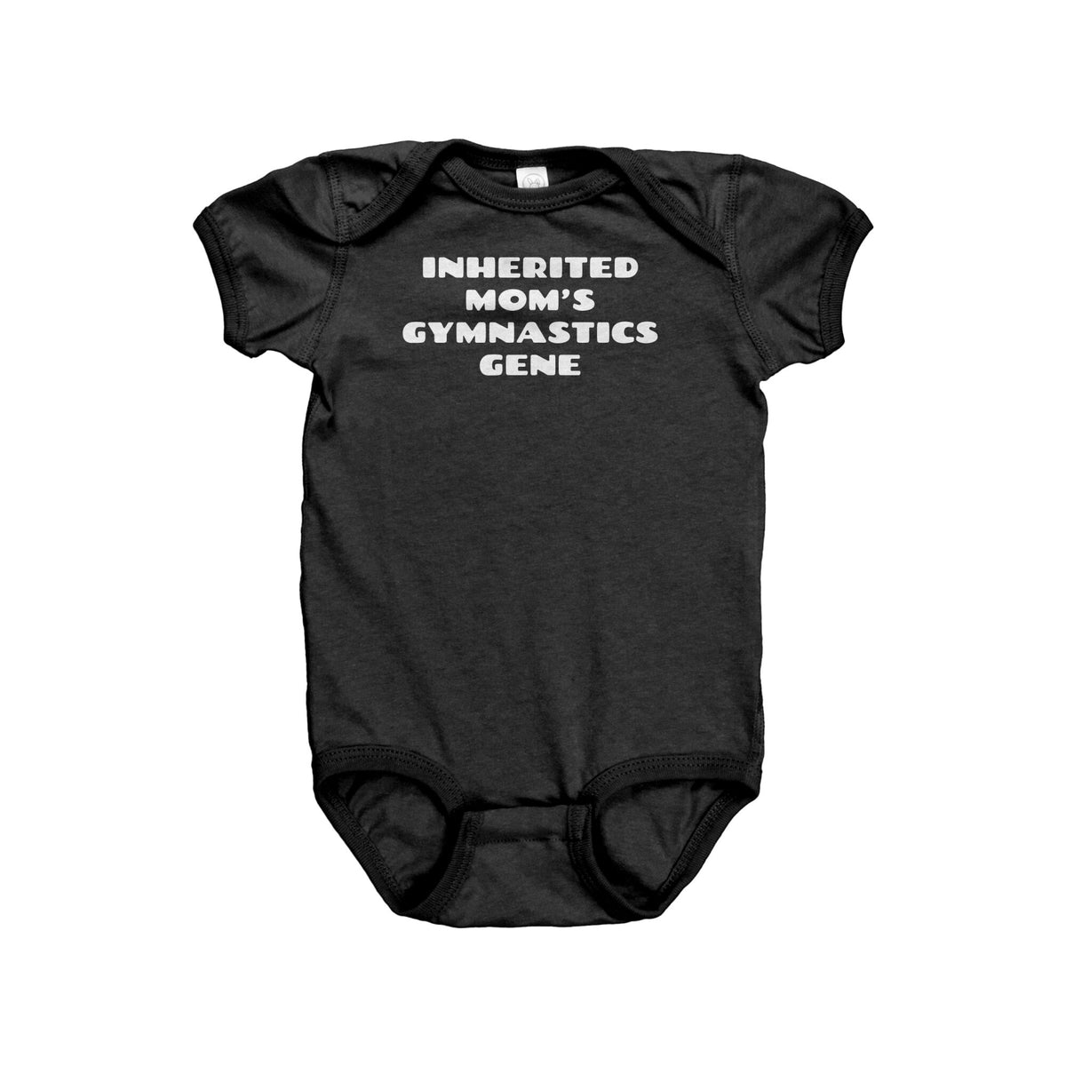 Gymnastics Baby Bodysuit Gymnast Baby Gift Baby Onepiece Inherited Mom39s Gymnastics Gene Baby Shower Gift Idea All Cotton Graphic Tee – Everyday Comfort · High-Quality Print