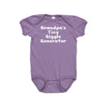 Cute Baby Bodysuit Grandpa Themed Grandpa39s Tiny Giggle Generator Cute Baby Onepiece Baby Shower Gift Idea First Birthday Graphic Tee – Feel-Good Design · Trending Graphic Apparel