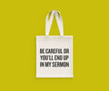 Funny Pastor Gift Preacher Bag Minister Present Pastor Tote Bag Preacher Gifts Priest Gift End Up In My Sermon Tote Bag – Fan Favorite · Top Pick For Any Outfit