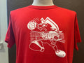 Vintage 8039s Volleyball Pirate Red T Shirt Size L Graphic Tee – Aesthetic Look · High-Quality Print