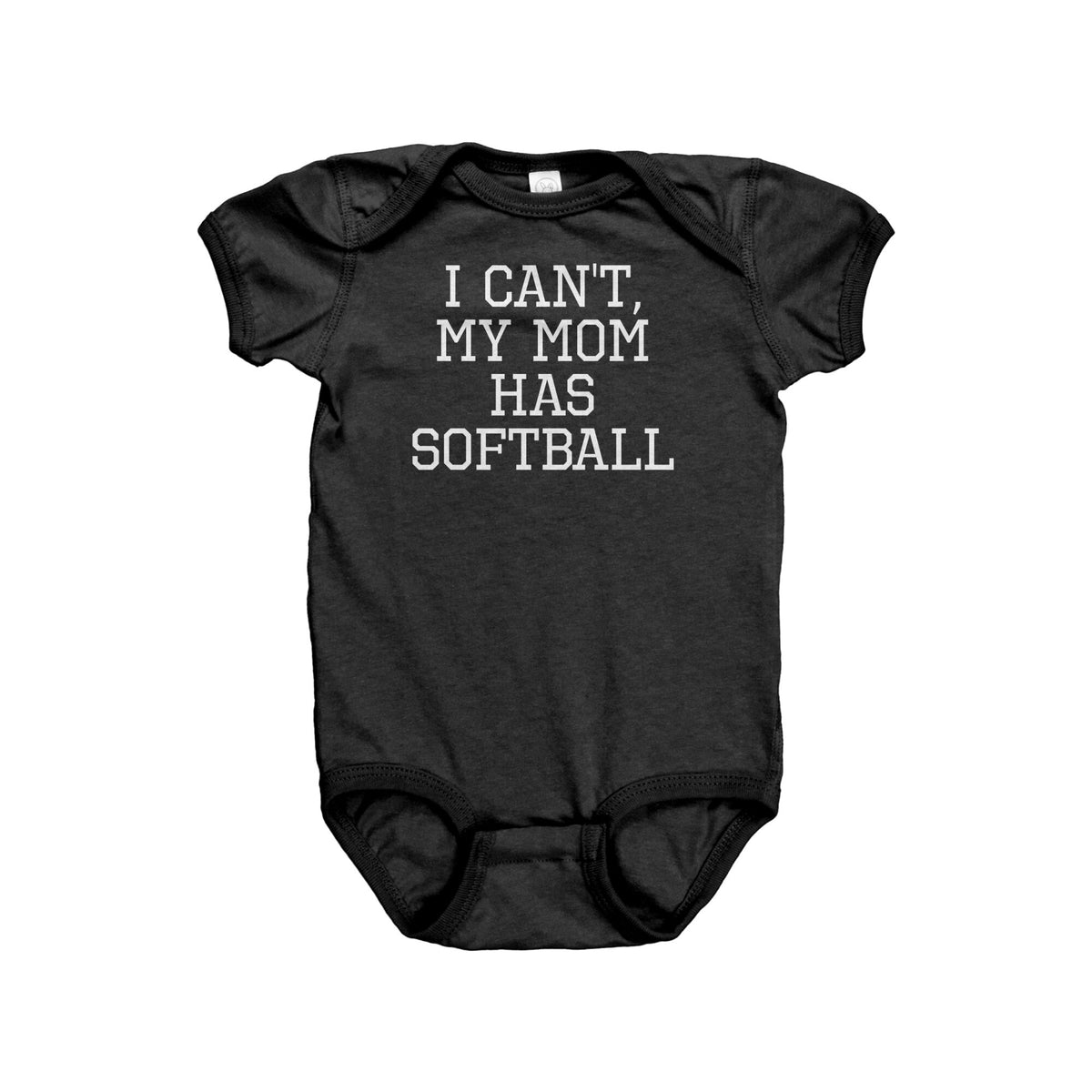 Softball Baby Bodysuit Softball Baby Gift I Can39t My Mom Has Softball Baby OnePiece Baby Shower Gift Idea First Birthday Graphic Tee – Premium Graphic · Great Gift For Fans