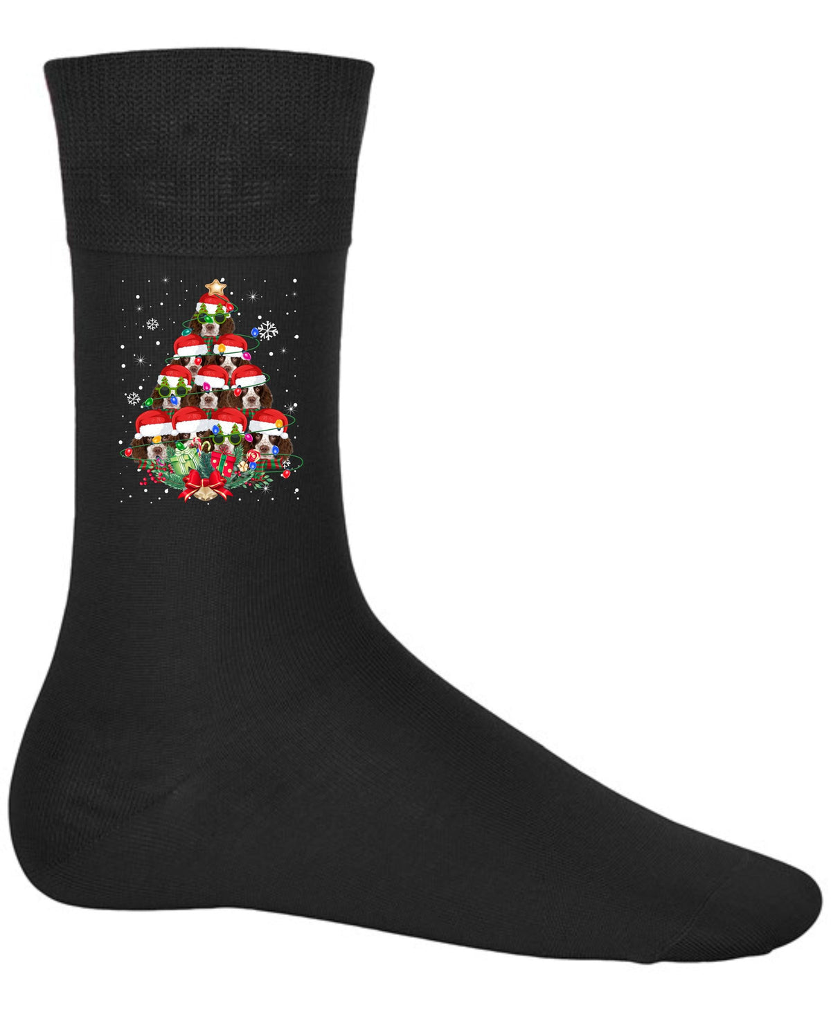 Socks English Springer Spaniel Xmas Socks Secret Santa Dog Christmas Socks For Men And Women Xmas Cotton Socks For Adults Graphic Tee – Everyday Comfort · Must-Have Style