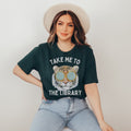 Funny Bookish Tee for Reader Who Loves Tigers Take Me To the Library Gift for School Librarian English Major Funny History Teacher Gift Graphic Tee – Bold Style · Perfect For Daily Wear