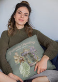 Floral Bookish Gift for Historical Fiction Romance Reader Probably Reading Medieval Romance Historical Romance Reader Pillow with Flowers Graphic Tee – Bold Style · High-Quality Print