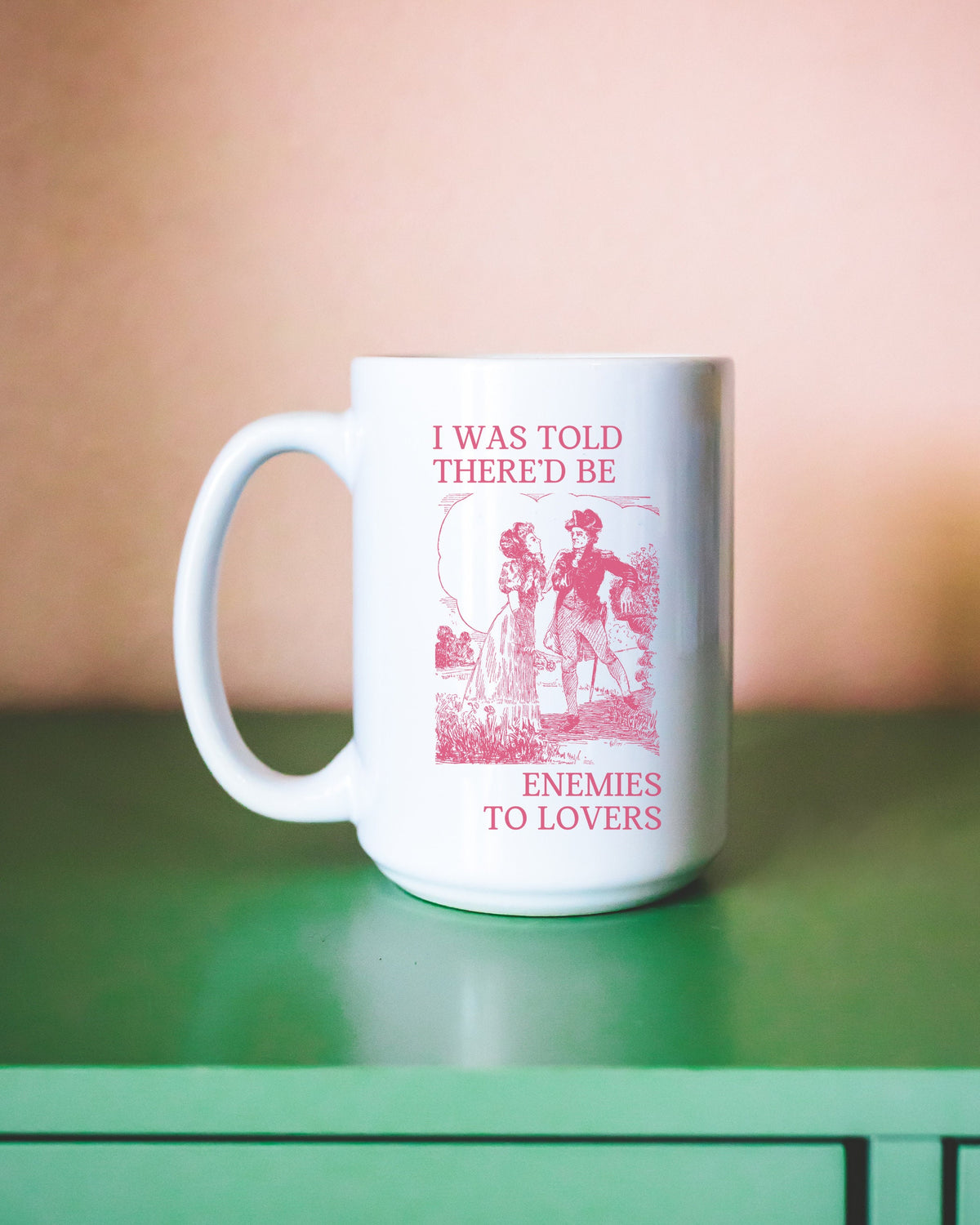 Silly Bookish Coffee Mug Romance Reader 15 Oz Coffee Mug Enemies to Lovers Funny Historical Fiction Mug Cute Reading Gift for Bookworm Graphic Tee – Fan Favorite · Must-Have Style