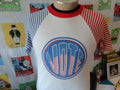 Vintage 8039s VOTE American Flag Sleeve Political Election T Shirt M Graphic Tee – Bold Style · Perfect For Daily Wear