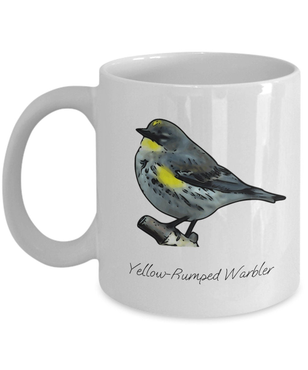 Bird Lover Gift Bird Watching Mug Ornithology Mug Birding Gift YellowRumped Warbler Bird Species Graphic Tee – Cozy Vibes · Top Pick For Any Outfit