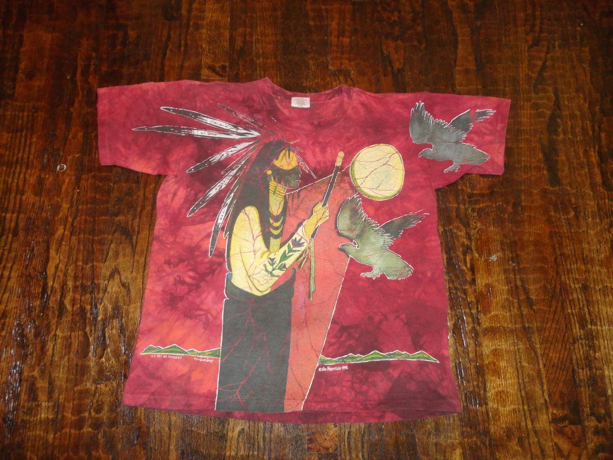Vintage 9039s The Mountain Gina Gray 1995 Native American Indian T Shirt L Graphic Tee – Feel-Good Design · Top Pick For Any Outfit