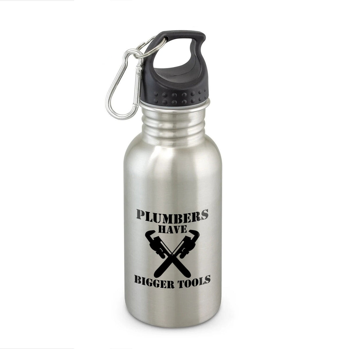 Funny Plumber Water Bottle Plumber Gift Idea Water Bottle For Plumbers Plumbers Have Bigger Tools Graphic Tee – Bold Style · Great Gift For Fans