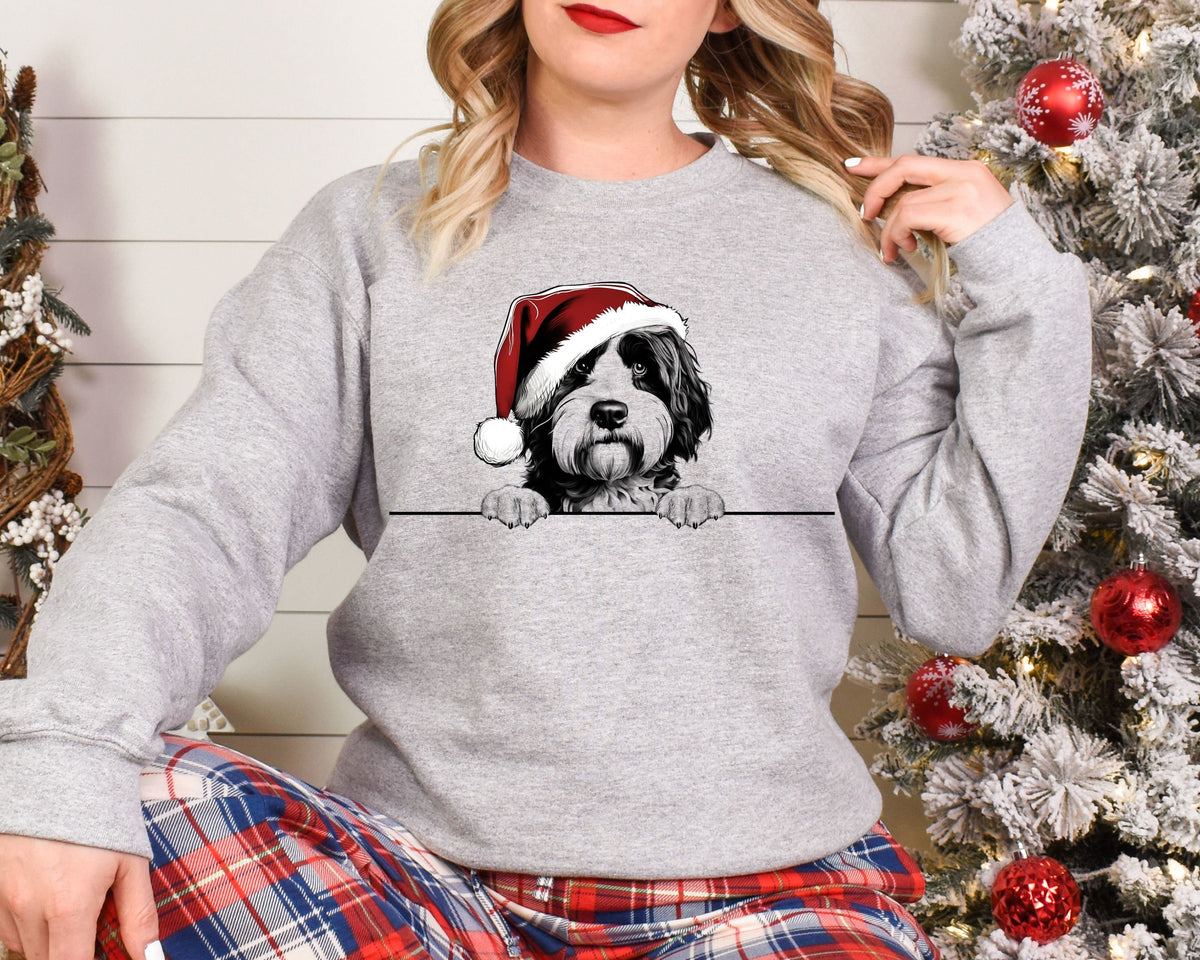 Xmas Sweatshirt Portuguese Water Dog Christmas Sweater Xmas Jumper Day Santa Hat For Men Women Kids Sweatshirt – Feel-Good Design · Perfect For Daily Wear