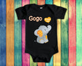 Gogo Loves Me Cute Grandma Name Elephant Baby Bodysuit Tshirt or Toddler Shirt South African Zulu Grandmother Gift or Pregnancy Reveal Graphic Tee – Fan Favorite · Great Gift For Fans