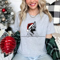 Xmas Tshirt German Shepherd Dog Christmas T Shirt Santa Hat Design Xmas TShirt Holiday Season Shirt For Men Women Kids Graphic Tee – Premium Graphic · High-Quality Print