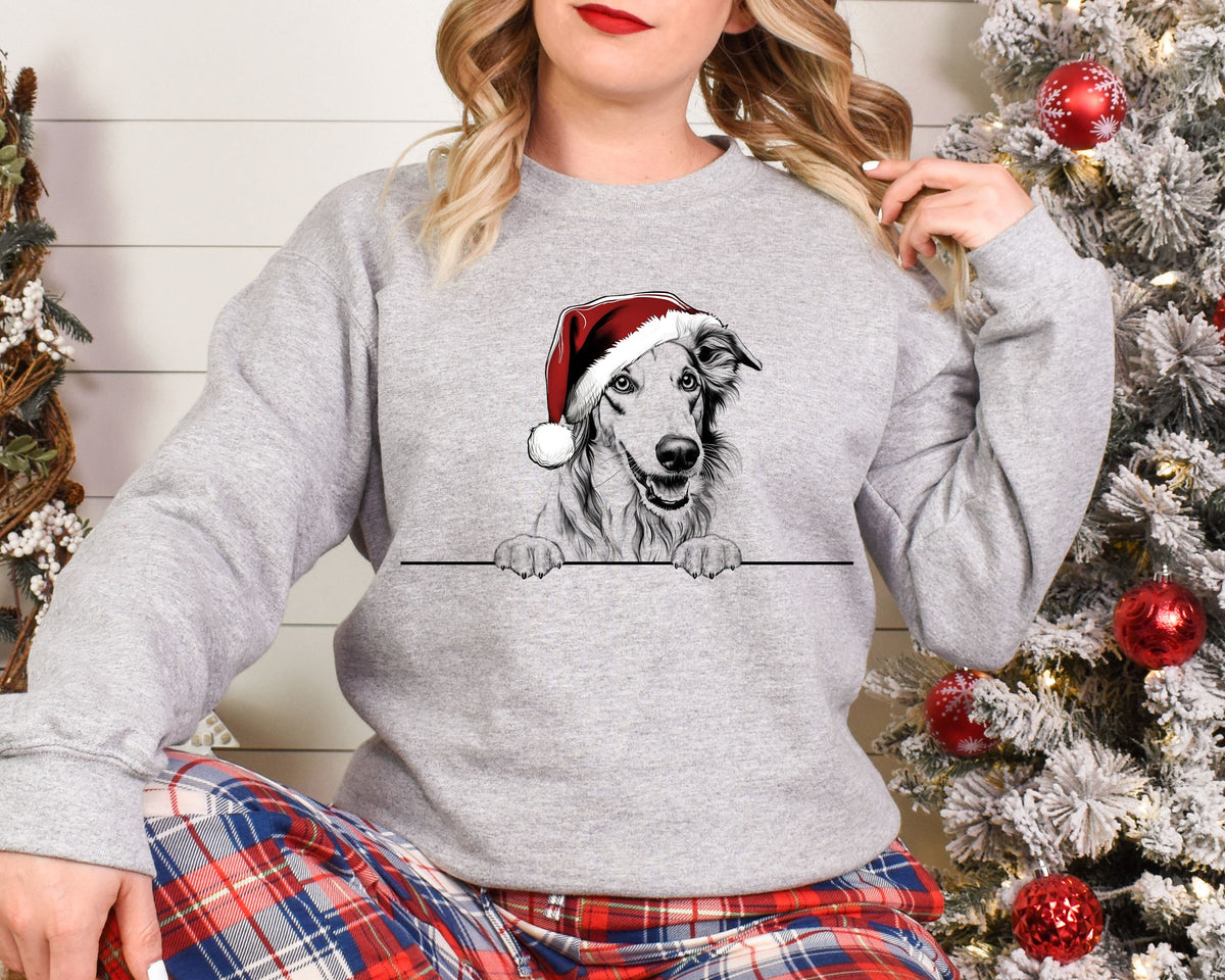 Xmas Sweatshirt Borzoi Dog Christmas Sweater Xmas Jumper Day For Men Women Kids Sweatshirt – Premium Graphic · Top Pick For Any Outfit