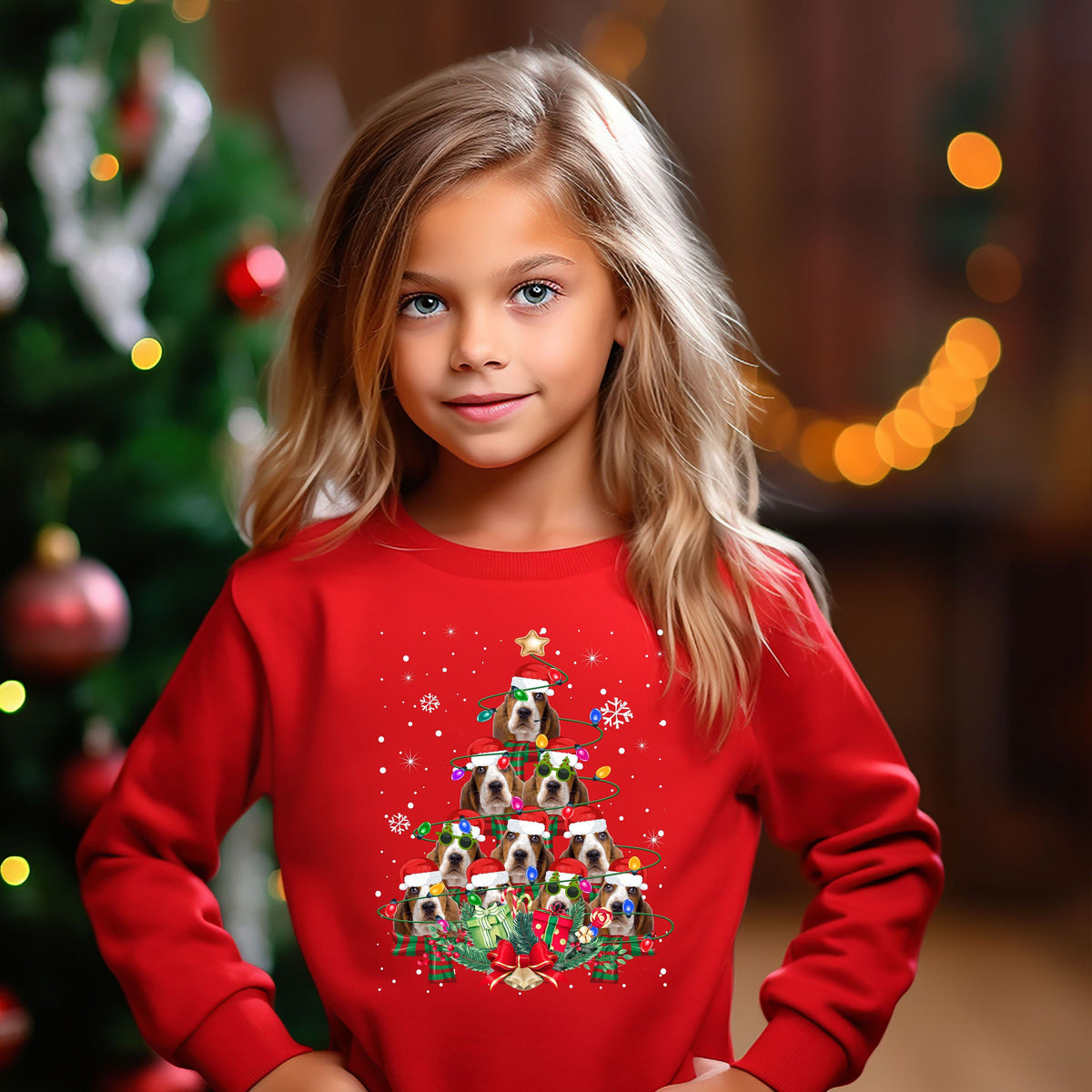 Kids Xmas Jumper Basset Hound Dog Kids Xmas Gifts Childrens Xmas Sweater Kids Christmas Sweatshirt Childs Xmas Shirt Sweatshirt – Cozy Vibes · Great Gift For Fans