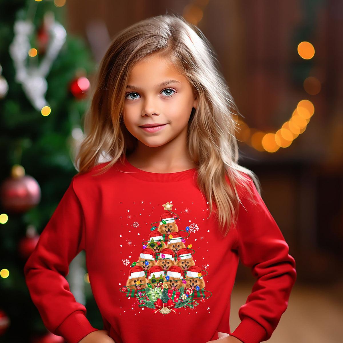 Kids Xmas Jumper Pomeranian Dog Kids Xmas Gifts Childrens Xmas Sweater Kids Christmas Sweatshirt Childs Xmas Shirt Sweatshirt – Premium Graphic · Top Pick For Any Outfit