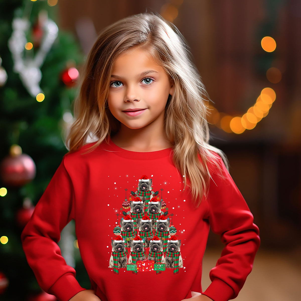 Kids Christmas Jumper Cairn Terrier Dog Kids Xmas Gift Childrens Xmas Sweater Kids Christmas Sweatshirt Childs Xmas Tree 2 Sweatshirt – Fan Favorite · Top Pick For Any Outfit