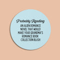Funny Book Lover Sticker for Romance Reader Silly Alien Romance Sticker Cute Bookish Gift for Bookworm Who Loves Science Fiction Books Graphic Tee – Cozy Vibes · Trending Graphic Apparel