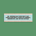 Paranormal Romance Book Bumper Sticker for Romance Reader or Mystery Reader Spooky Bookish Gift for Bookworm Floral Romance Trope Sticker Graphic Tee – Aesthetic Look · Perfect For Daily Wear