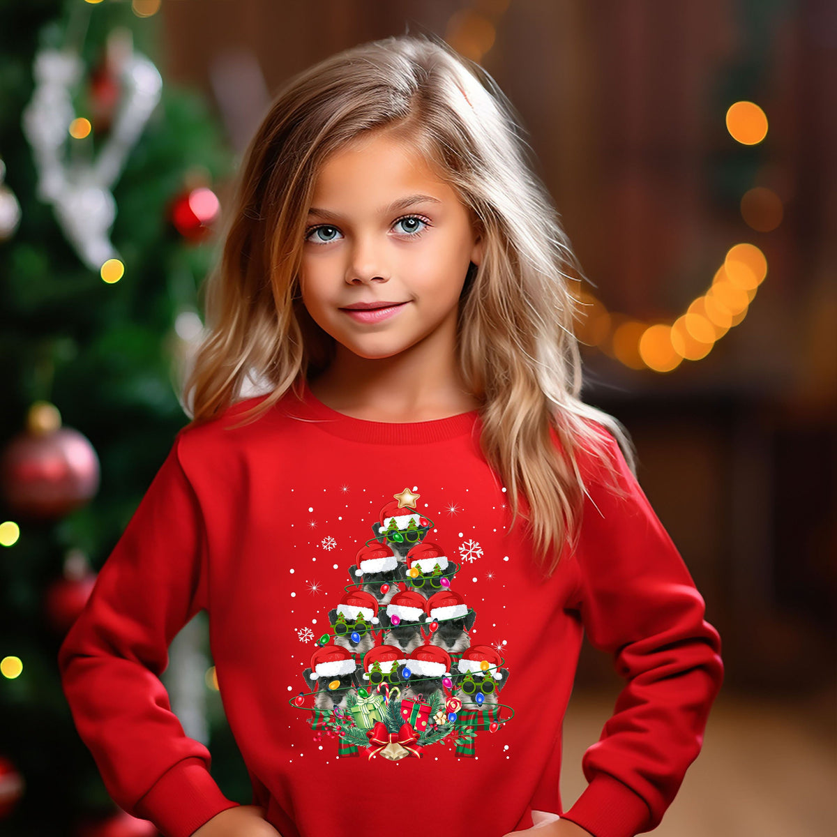 Kids Xmas Jumper Schnauzer Dog Kids Xmas Gifts Childrens Xmas Sweater Kids Christmas Sweatshirt Childs Xmas Shirt Sweatshirt – Fan Favorite · Great Gift For Fans