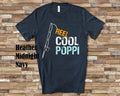 Reel Cool Poppi Shirt Tshirt Poppi Gift from Granddaughter Grandson Birthday Fathers Day Grandparent Gifts for Poppi Graphic Tee – Easygoing Wear · Perfect For Daily Wear