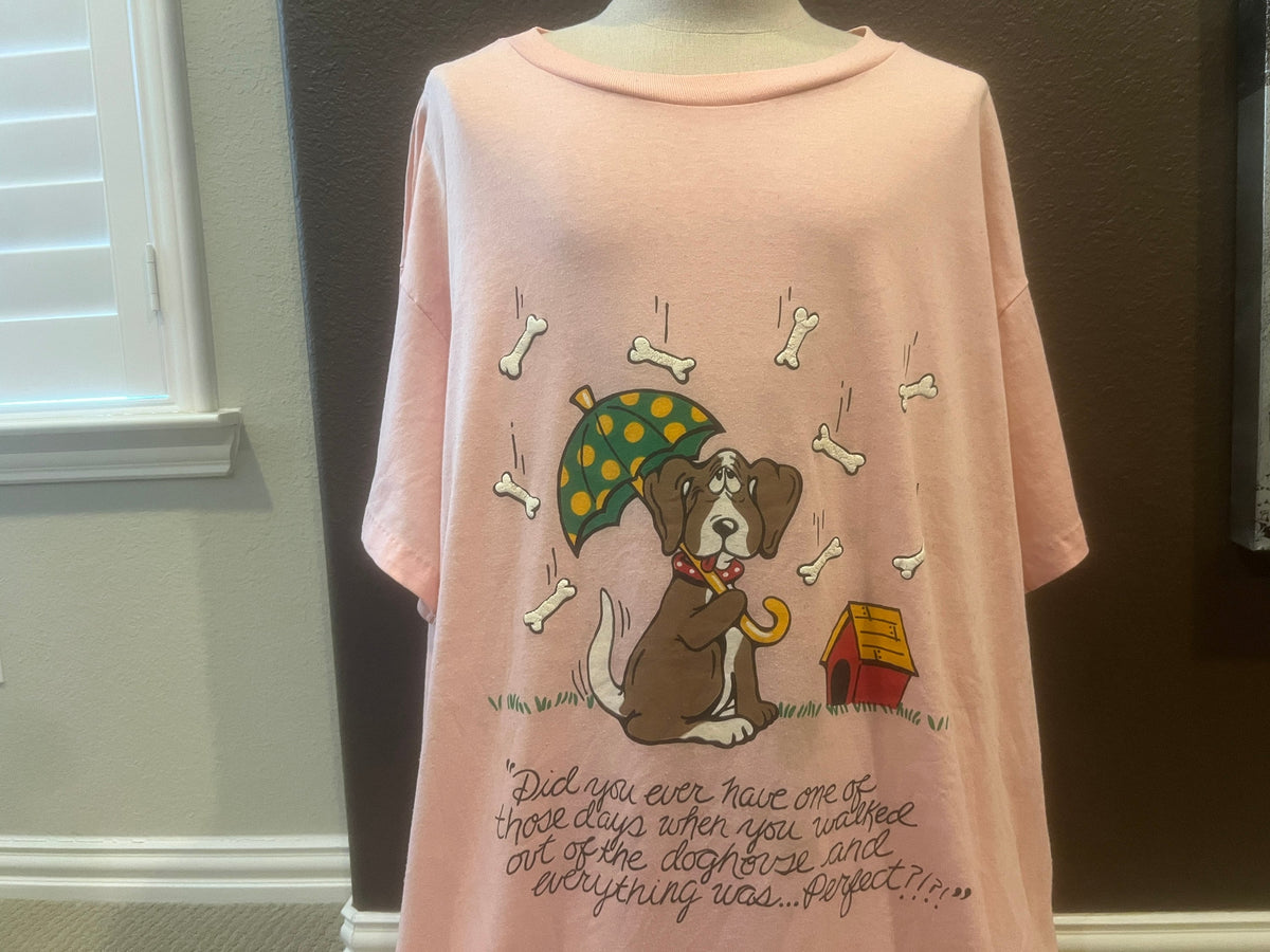 Vintage 8039s Perfect Dog Day Pink T Shirt Size 4XL Graphic Tee – Premium Graphic · Trending Graphic Apparel