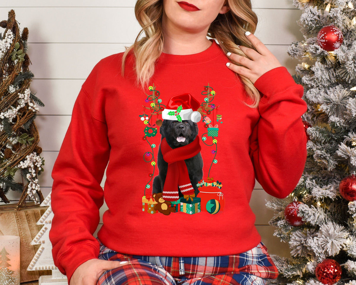 Xmas Sweatshirt Newfoundland Dog Christmas Sweater Unisex Xmas Jumper Day Stocking Filler Sweatshirt – Soft Feel · Great Gift For Fans