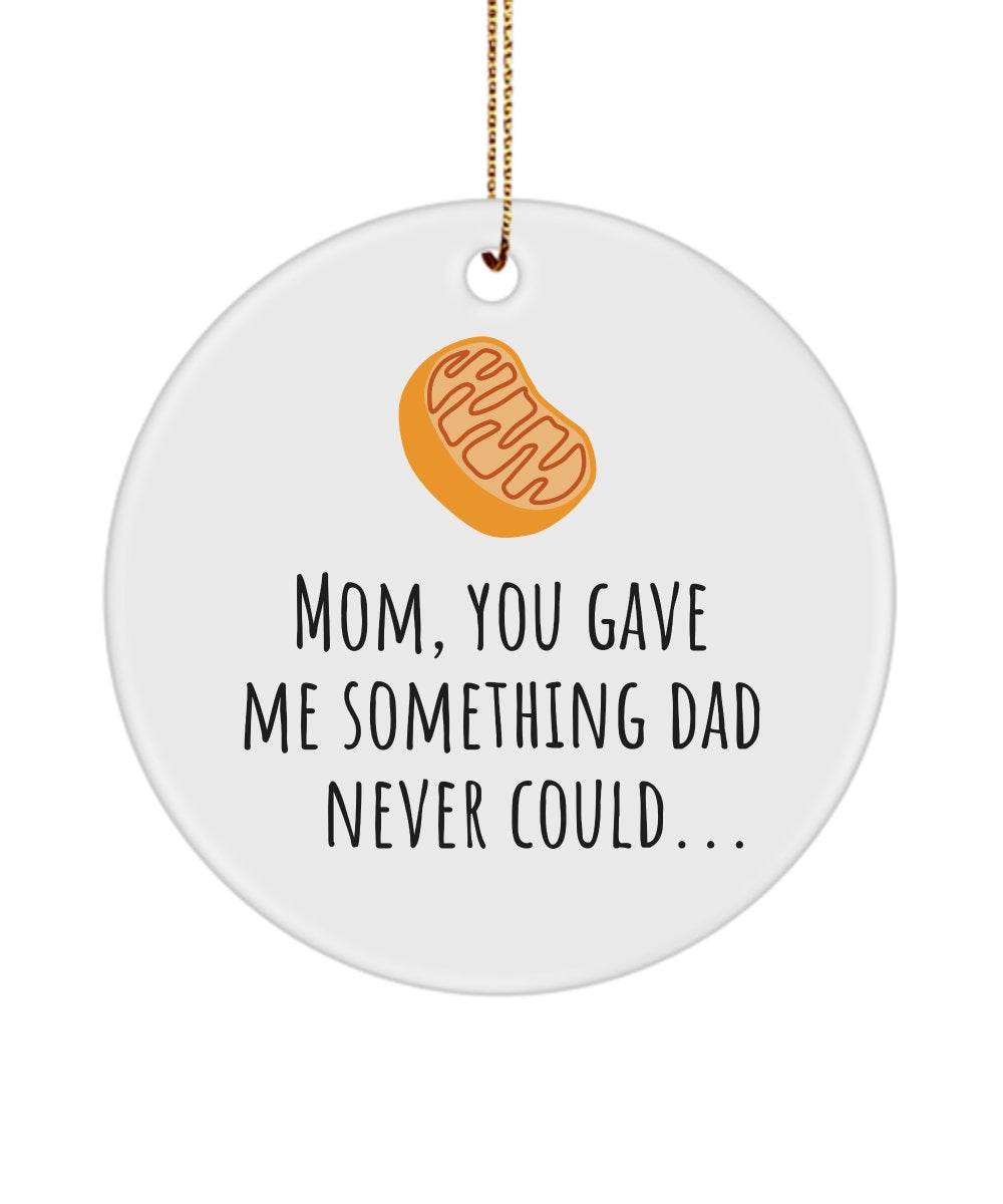 Funny Genetics Ornament Geneticist Mother Gift Mother39s Day or Birthday Biology Geek Mom You Gave Me Something Mitochondria Graphic Tee – Easygoing Wear · Must-Have Style