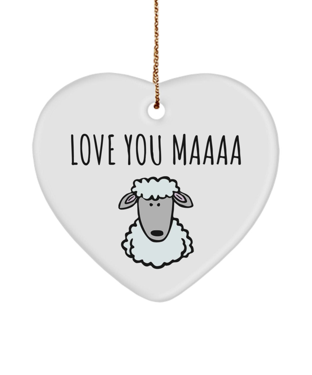 Funny Mother Ornament Valentines Day Gift Funny Mom Gift Cute Sheep Mothers Day Present Mom Birthday Love You Maaa Graphic Tee – Warm & Stylish · Must-Have Style