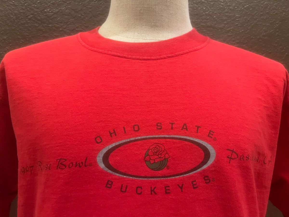 Vintage 9039s 1997 Rose Bowl Ohio State Buckeyes Football Red T Shirt Size L Graphic Tee – Premium Graphic · Trending Graphic Apparel