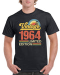 Vintage 1964 Limited Edition Men39s 60th Birthday TShirt Classic Born in 1964 Gift for Him Graphic Tee – Feel-Good Design · High-Quality Print