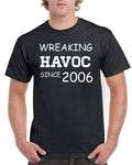 18th Birthday Gifts For Son T Shirt Top Shirt Gift Present Eighteen 18 Years Old Wreaking Havoc Since Year 2006 Funny Tee Graphic Tee – Feel-Good Design · Great Gift For Fans