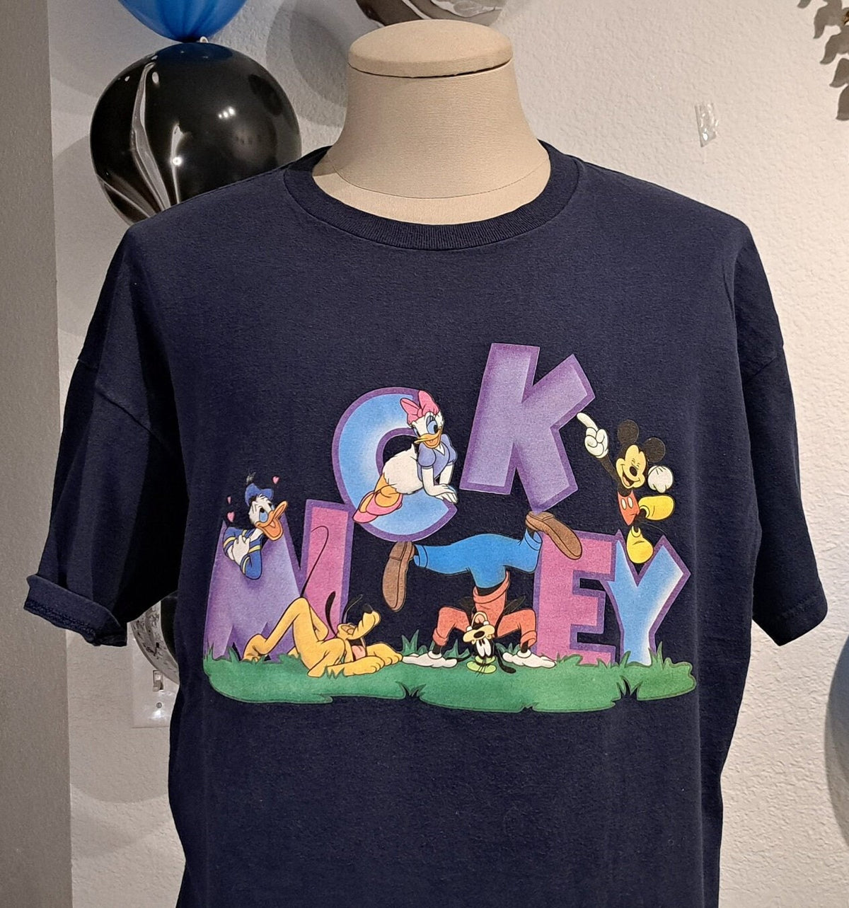Vintage 90s Walt Disney Mickey Mouse blue Tshirt size XL Graphic Tee – Feel-Good Design · Trending Graphic Apparel
