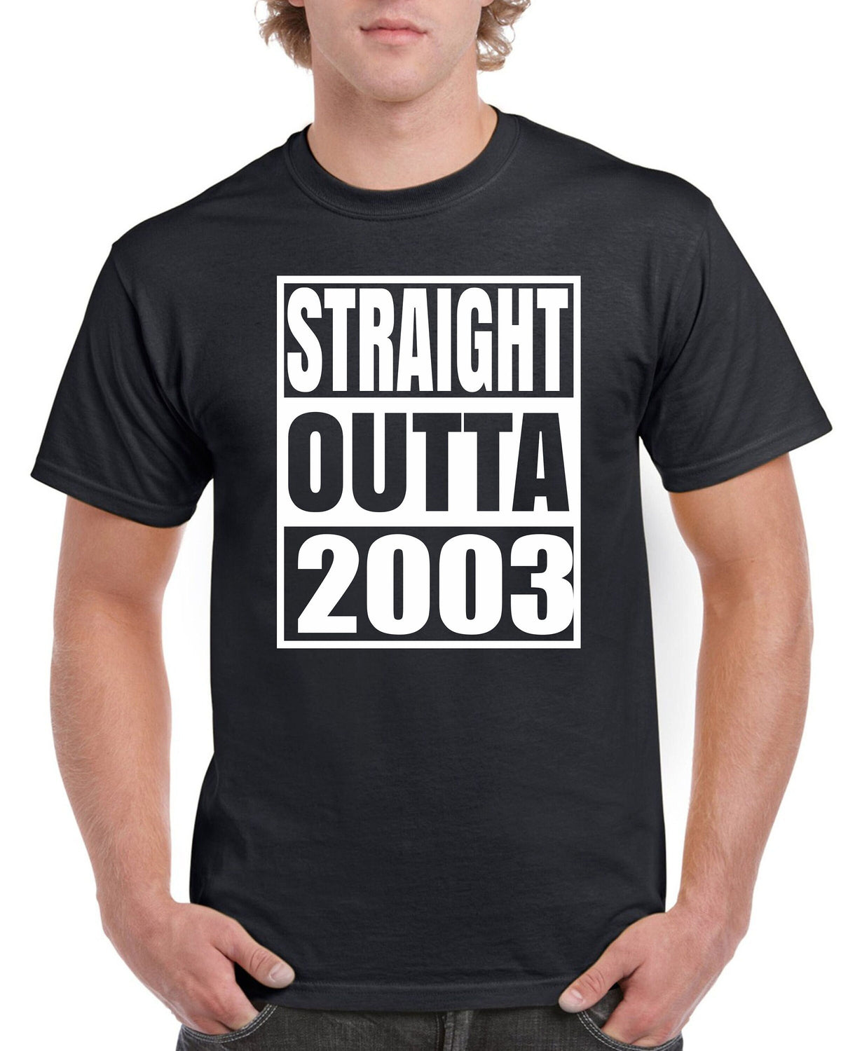 21st Birthday Mens TShirt Tee Shirt Gifts Present Funny Straight Outta 21 Years Old Year 2003 Graphic Tee – Cozy Vibes · High-Quality Print