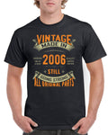 18th Birthday TShirt Gifts Presents For Dad Mens Cotton Tshirts Vintage Made In 2006 18 Years Old Gift Graphic Tee – Warm & Stylish · Top Pick For Any Outfit