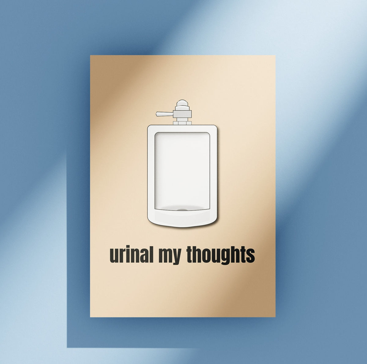 Plumber Greeting Card Printable Plumber Card Funny Plumber Card Plumber Birthday Card Digital Download Urinal My Thoughts Graphic Tee – Bold Style · High-Quality Print