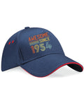 70th Birthday Hat 70 Years Old Born In 1954 5 Panel Cotton Cap Sandwich Peak Awesome Since 1954 1 Graphic Tee – Easygoing Wear · Trending Graphic Apparel